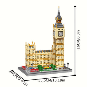 3698pcs British London Big Ben Building Blocks Model 3D Assembly Puzzle Educational Toy Birthday Christmas Halloween Gift