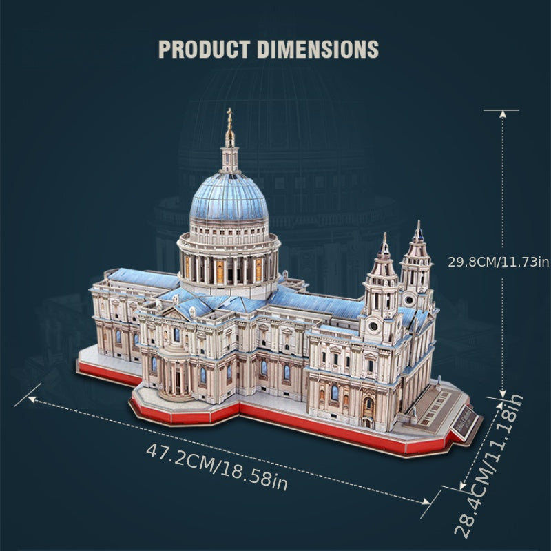 3D puzzle building model of St Pauls Cathedral large home decoration birthday Halloween