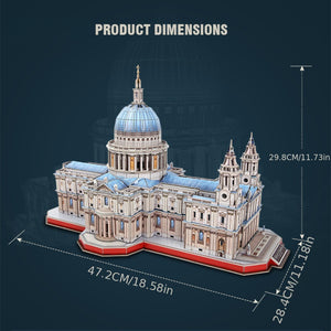 3D puzzle building model of St Pauls Cathedral large home decoration birthday Halloween