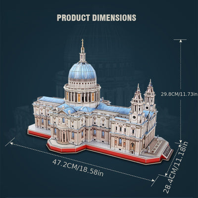 3D puzzle building model of St Pauls Cathedral large home decoration birthday Halloween