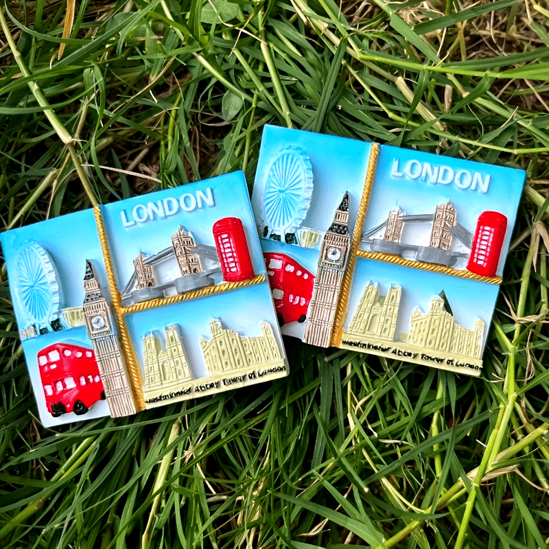 Handcrafted 3D Resin LondonThemed Fridge Magnet  Charming Kitchen  Office Decor Perfect Gift for Friends and Family
