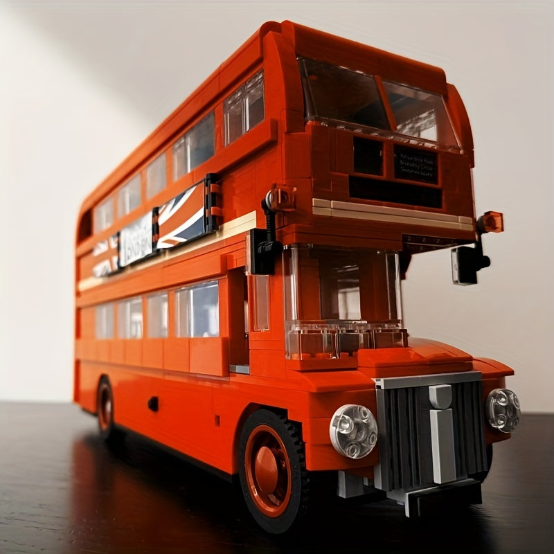1687pcs London DoubleDecker Bus Building Block Model Toy for Sightseeing And City Stroll Collectibles And Ornaments