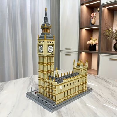Challenge the World Famous Landmark Buildings 3698pcs Big Ben Building Model Threedimensional Puzzle Educational Relax Educational Commemorative Collection Toy Gift