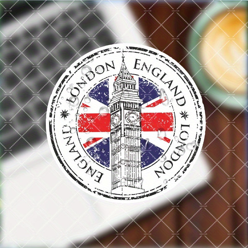 Waterproof London England Vinyl Decal  UK Flag  Big Ben Design ScratchCovering Sticker for Laptops Motorcycles Helmets Skateboards Cars Windows and More  Matte Finish Outdoor Rated Car Decals And Stickers