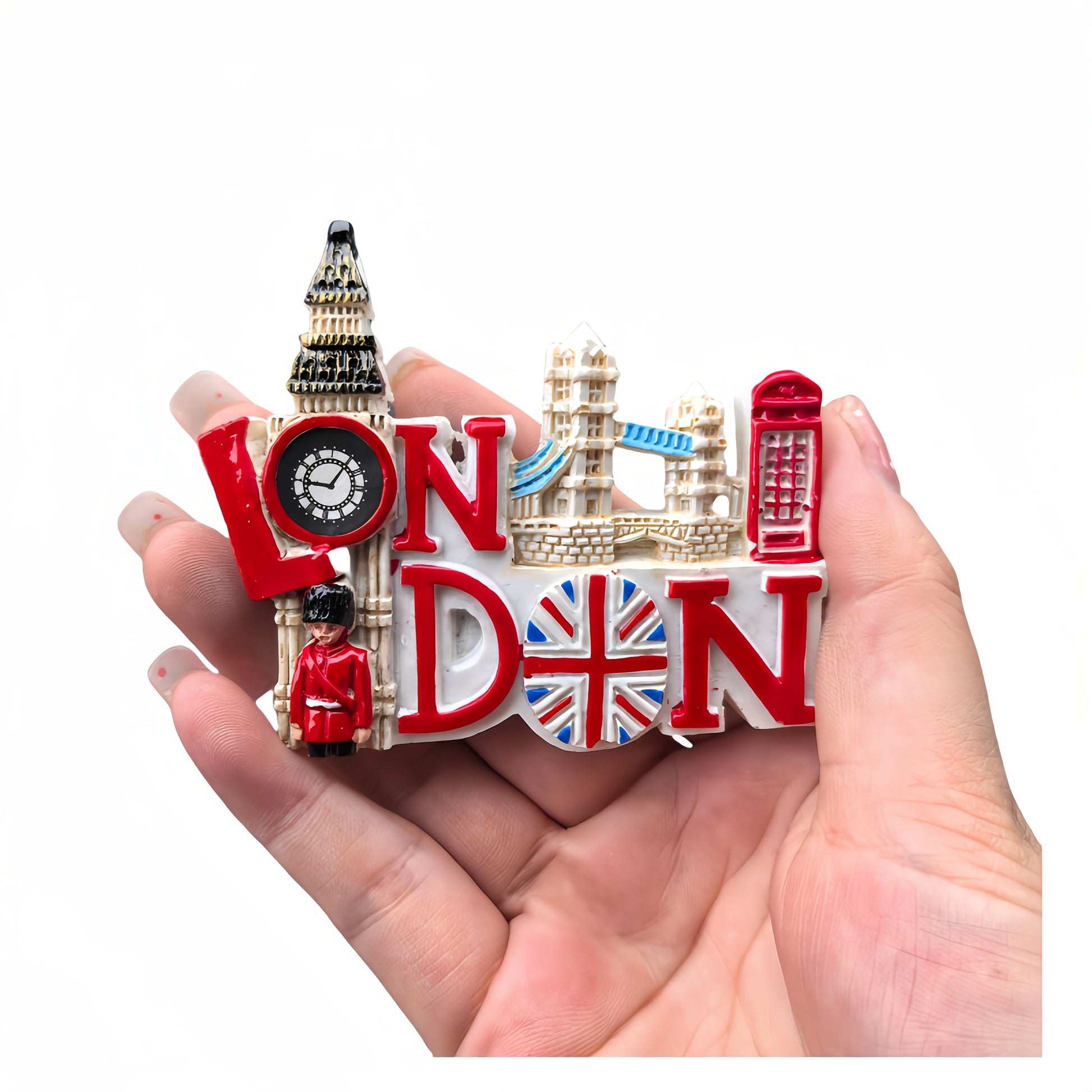 1pc London Landmark Resin Fridge Magnet  3D Textured Travel Souvenir with Red DoubleDecker Bus  Postbox  No Electricity Needed Ideal for Christmas Valentines St Patricks FatherS  MotherS Day Decor