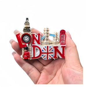 1pc London Landmark Resin Fridge Magnet  3D Textured Travel Souvenir with Red DoubleDecker Bus  Postbox  No Electricity Needed Ideal for Christmas Valentines St Patricks FatherS  MotherS Day Decor
