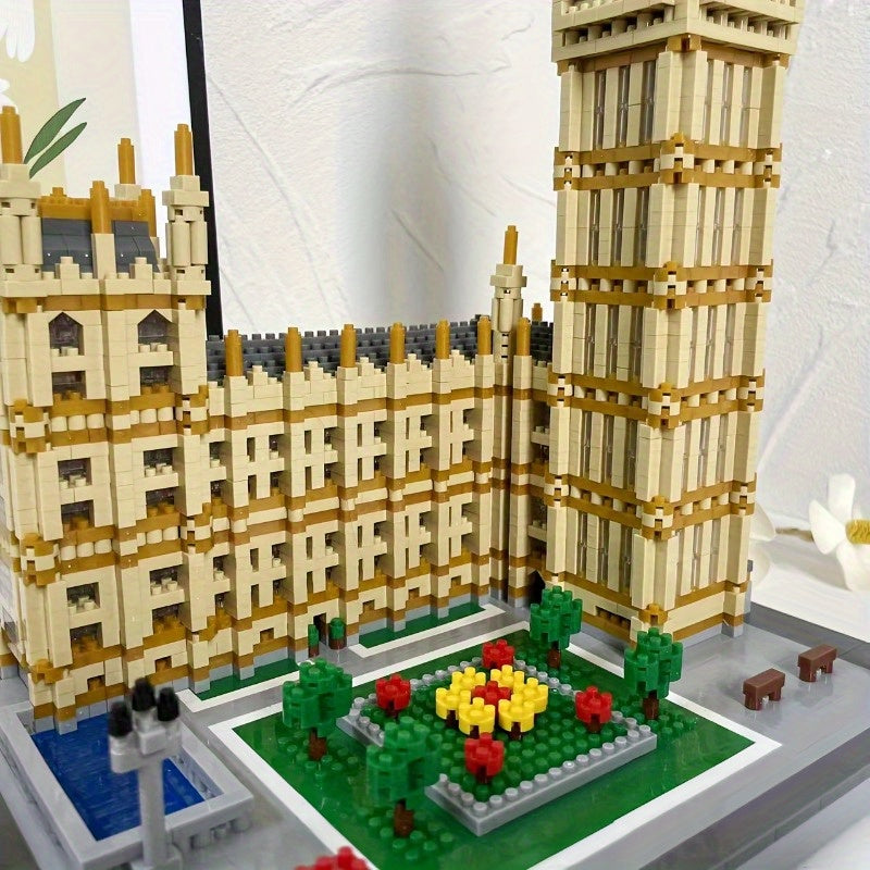 3000pcs Classic Big Ben Building Blocks Set  3D Puzzle Architecture Model Plastic Tabletop Display EyeHand Coordination Toy Ideal for Thanksgiving No Power Needed Perfect Birthday or Christmas Gift